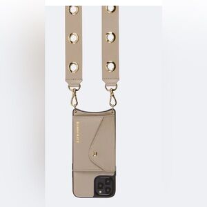 Bandolier Nina 15 Pro Max Leather Wallet on Crossbody Strap Travel Chic Style